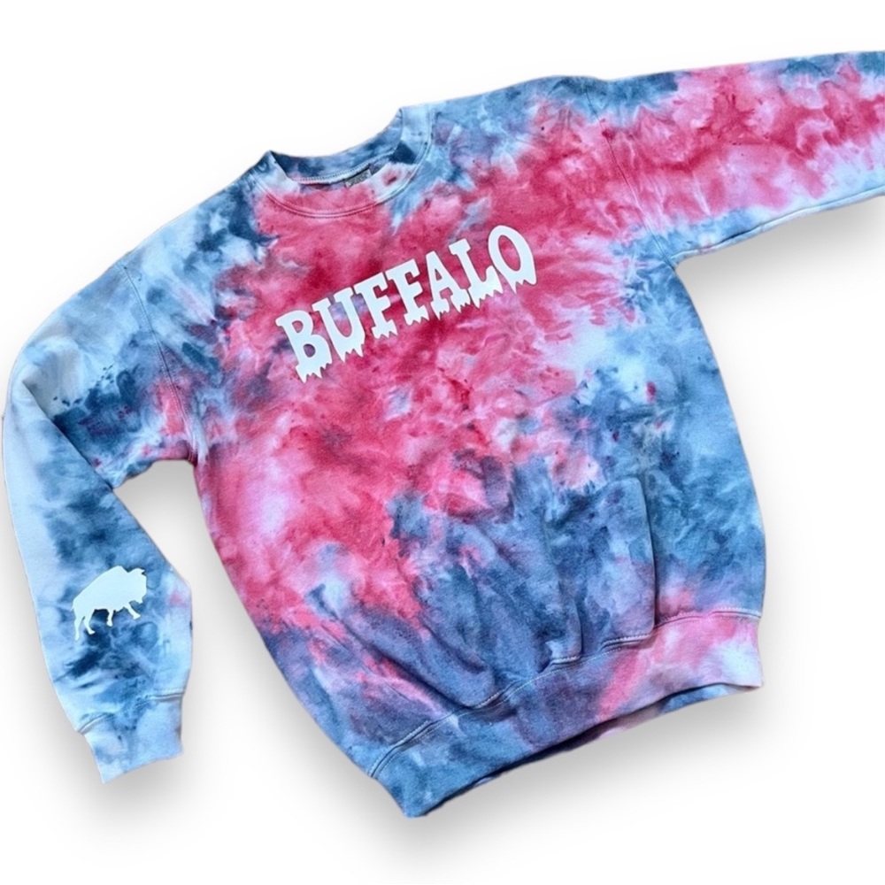 Buffalo ice dye sweatshirt (kids)